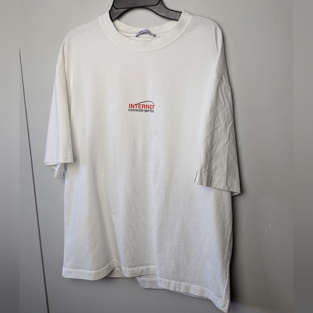 ZARA men Shirt Short Sleeve Size Medium 100% Cotton